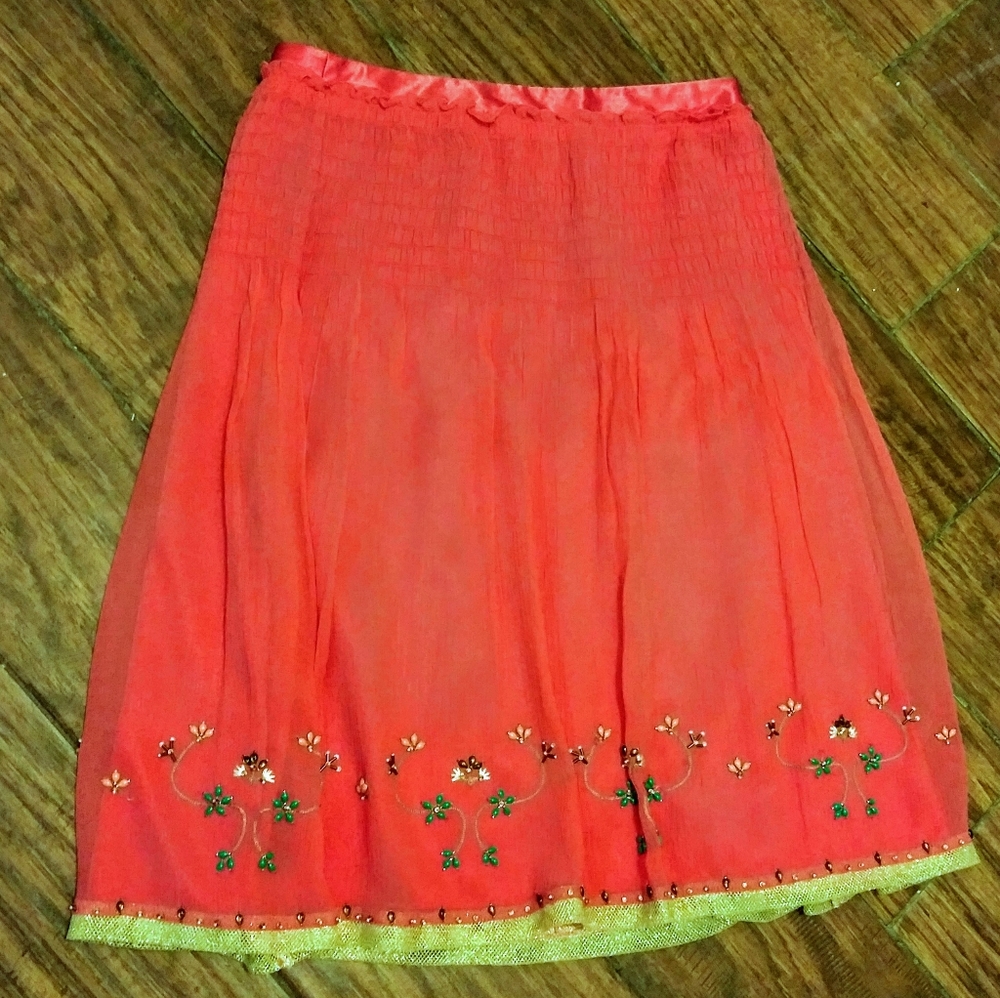 ANTONIO MELANI designer melon colored sz 2 dress